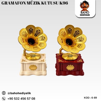 6-89 Gramafon Müzik Kutusu K96