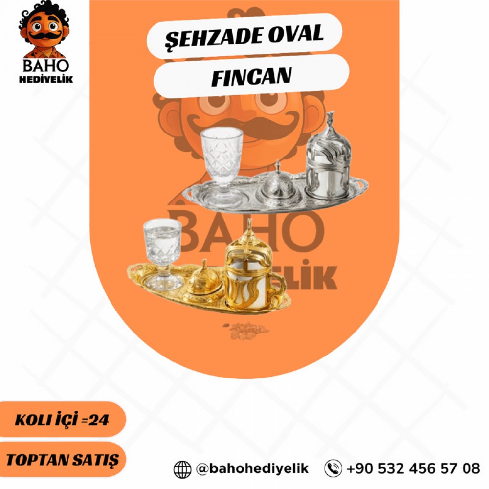 Akm Zamak Kahve Fincanı Oval K24