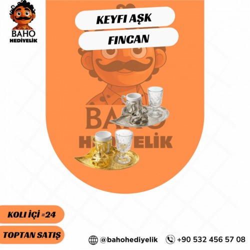 Akm Zamak Kahve Fincanı Kalp K24