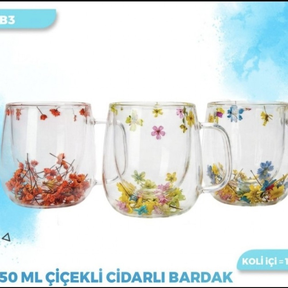 Fdnb3 Çiçekli Bardak K100