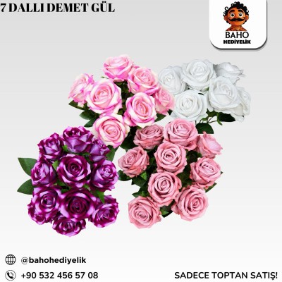 Demet Gül 7Li Kadife