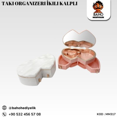 Mm317 Takı Organizeri İkili Kalpli