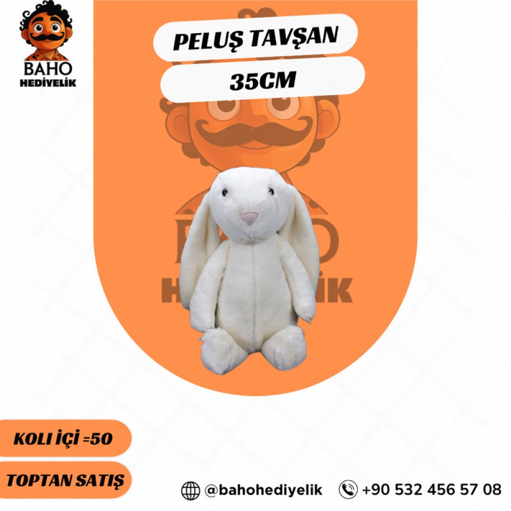 Mrt Tavşan Peluş 37Cm