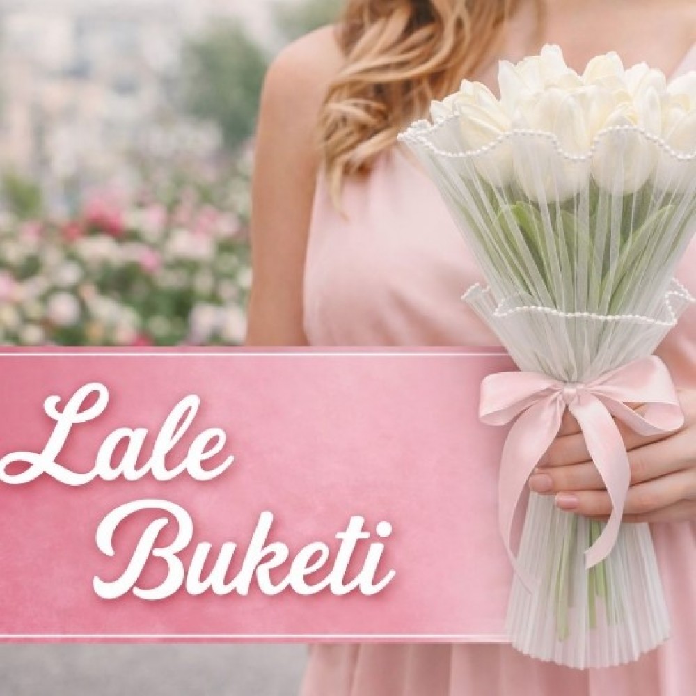 Tül sargılı Lale buket
