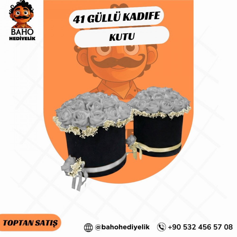 41 Güllü Kadife Kutu