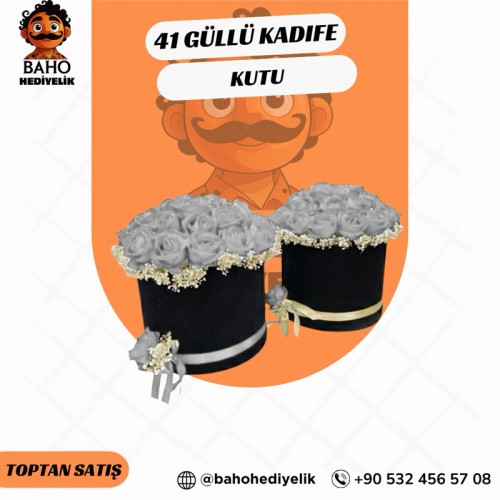 41 Güllü Kadife Kutu