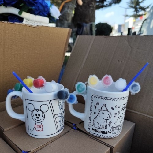 Karakter kupa bardak boyama