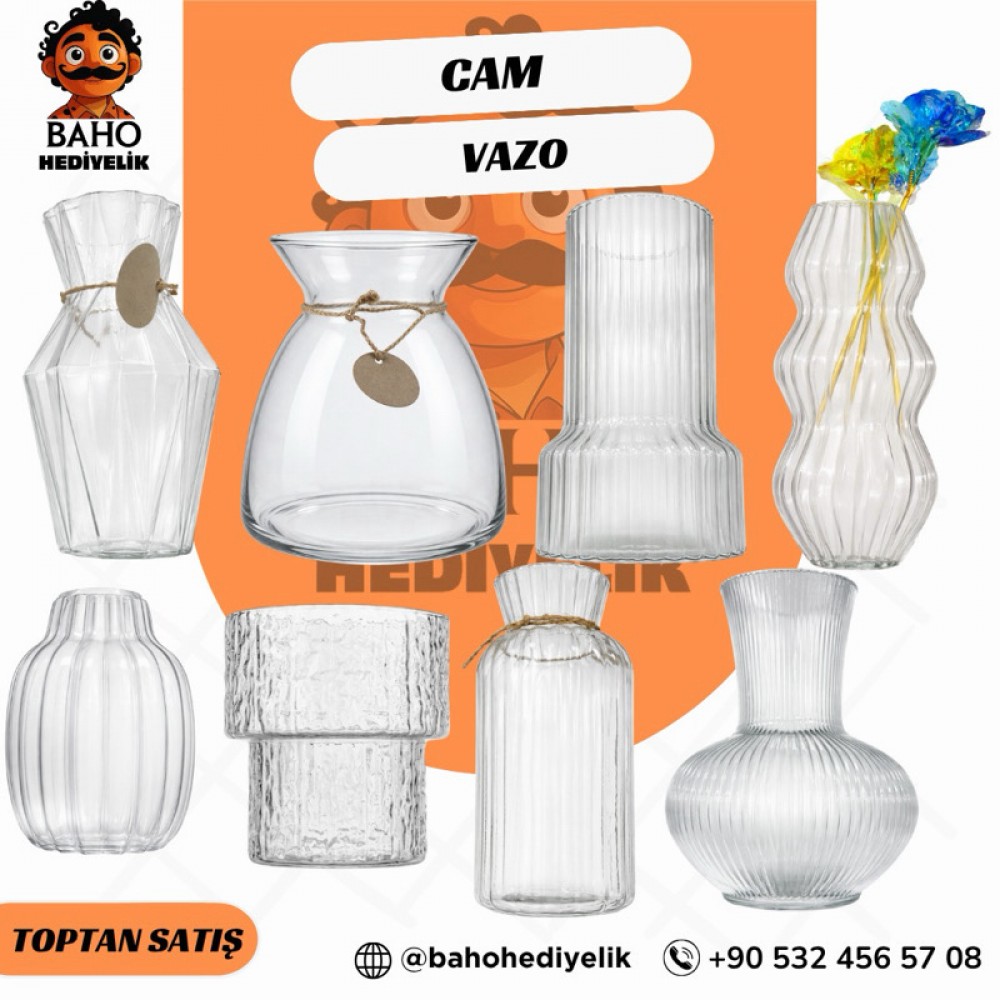 Cam Vazo Orta Boy Mix