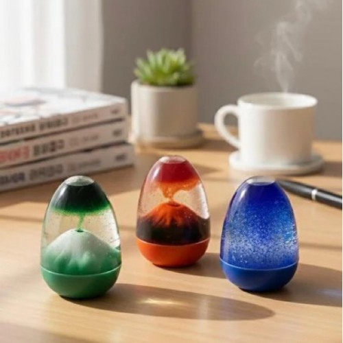 Mor114 Volkan Model Renkli Sulu Kum Saati K72