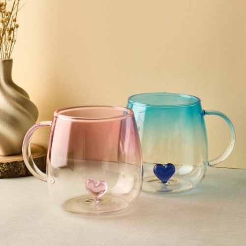 Bd120 ikili kalpli cam kupa k36