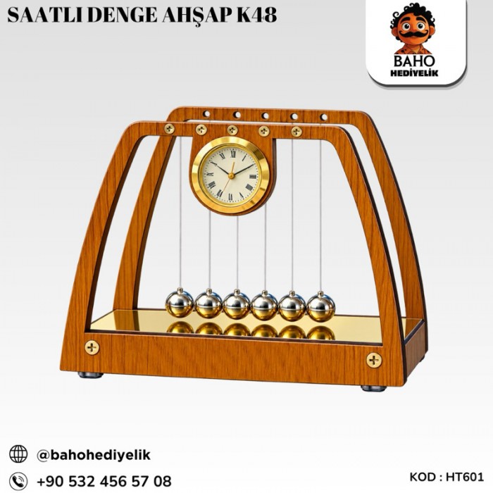 Ht601 saatli denge ahşap k48