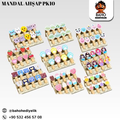 Çnr mandal ahşap pk10