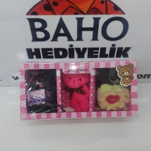 Hs küre ayıcık sabun set k24