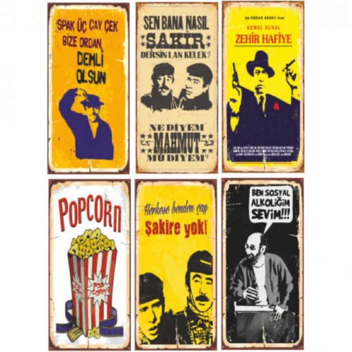 Retro tablo ahşap k100