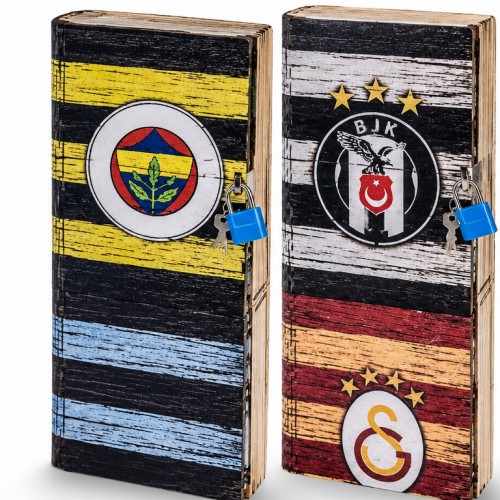 Ahşap Kitap Kumbara Taraftar K80