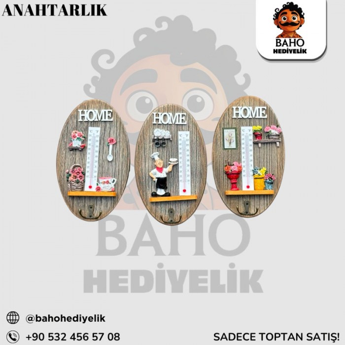 Wsm2956 Dereceli Ahşap Anahtarlık Pk2 K96