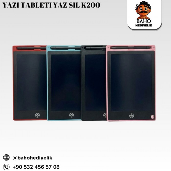 Yazı Tableti Yaz Sil K200