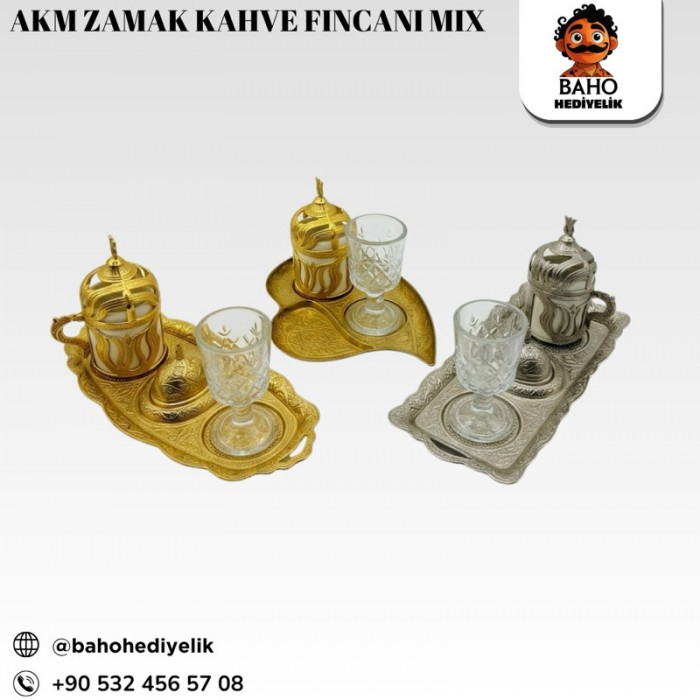Akm Zamak Kahve Fincanı 2 Model Mix