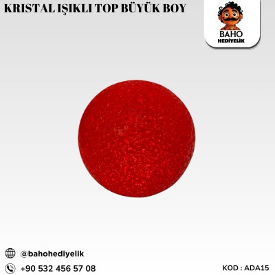 Ada15 Kristal Işıklı Top Büyük Boy