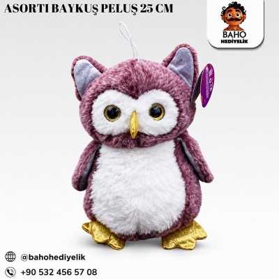 Kr-Asorti Baykuş Peluş 25 Cm