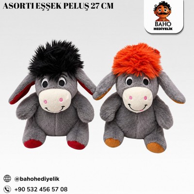 Kr-Asorti Eşşek Peluş 27 cm