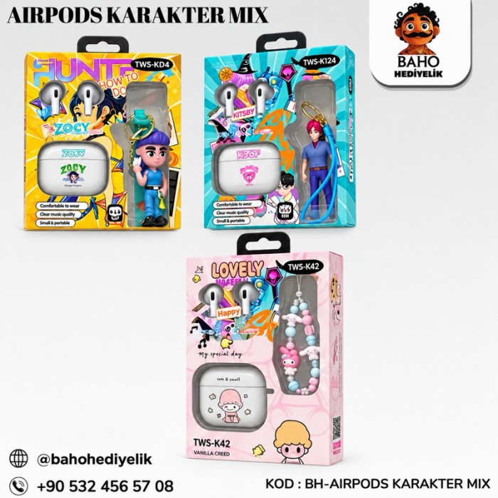 Bh-Airpods Anahtarlık Seti