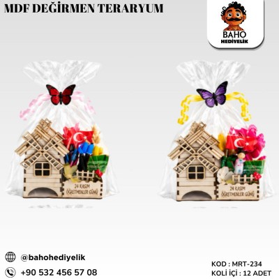 Mrt-234 Mdf Değirmen Teraryum -Öğr K12