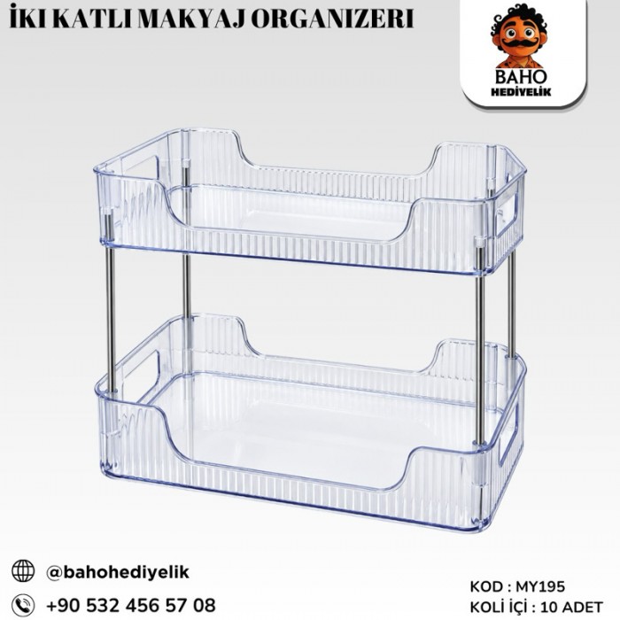 My195 İki Katlı Makyaj Organizeri K10