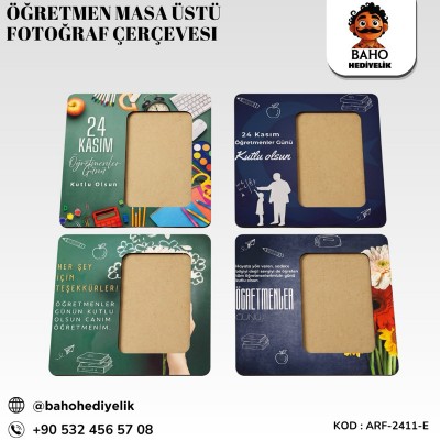 Arf-2411-E Öğretmen Masa Üstü Fotoğraf Çerçevesi