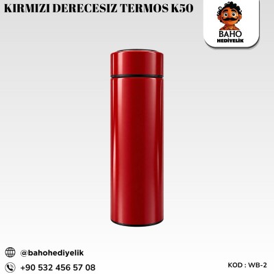 WB-2 Kırmızı Derecesiz Termos K50