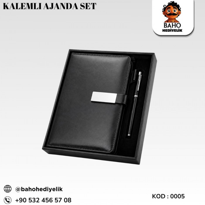 0005 ajanda set kalemli