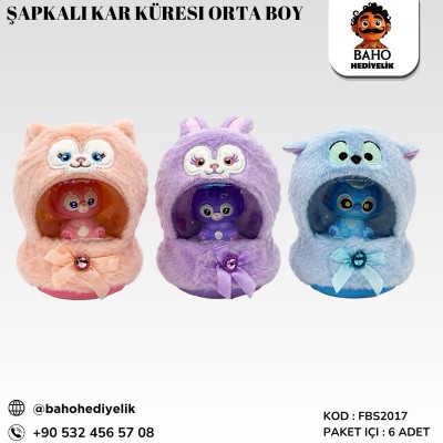 Fbs2017 Şapkalı Kar Küresi Orta Boy Pk6 K48
