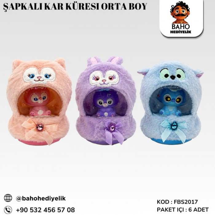 Fbs2017 Şapkalı Kar Küresi Orta Boy Pk6 K48
