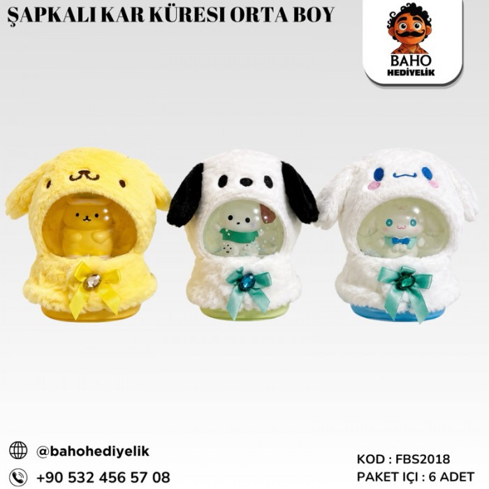 Fbs2018 Şapkalı Kar Küresi Orta Boy Pk6 K48