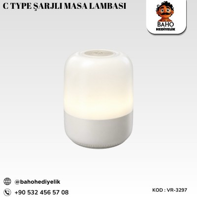 Vr-3297 C Type Şarjlı Masa Lambası