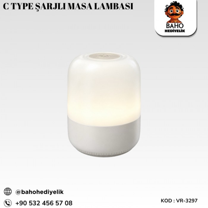 Vr-3297 C Type Şarjlı Masa Lambası