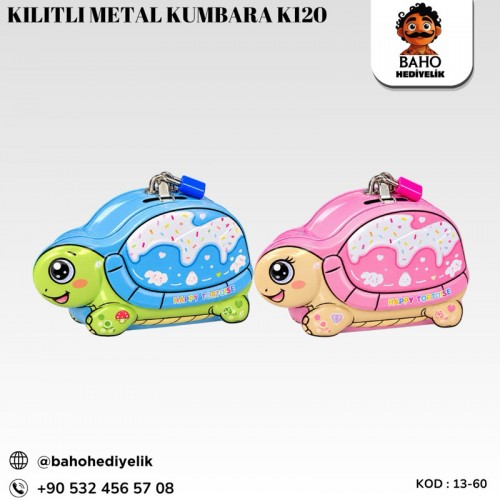 13-60 Kilitli Metal Kumbara K120