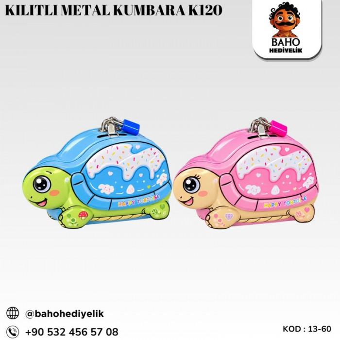13-60 Kilitli Metal Kumbara K120