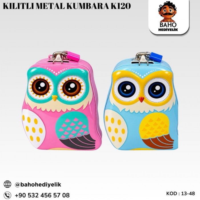 13-48 Kilitli Metal Kumbara K120